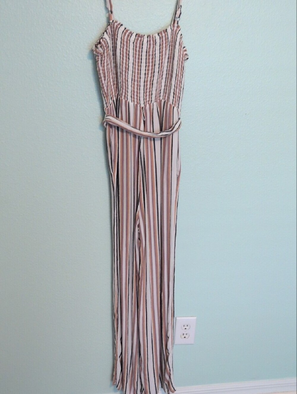 Striped Wide-Leg Jumpsuit - Picture 6 of 6